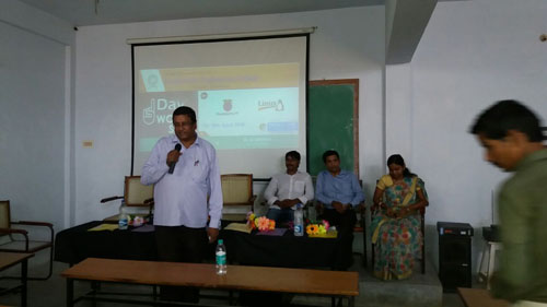 One day workshop on Raspberry pi and Linux organized by department of Electronics and Communication Engineering on 16-04-2016 at SKEC 9